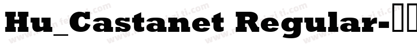 Hu_Castanet Regular字体转换